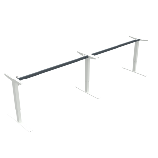 Hæve-/sænkestel | Bredde 342 cm | Hvid